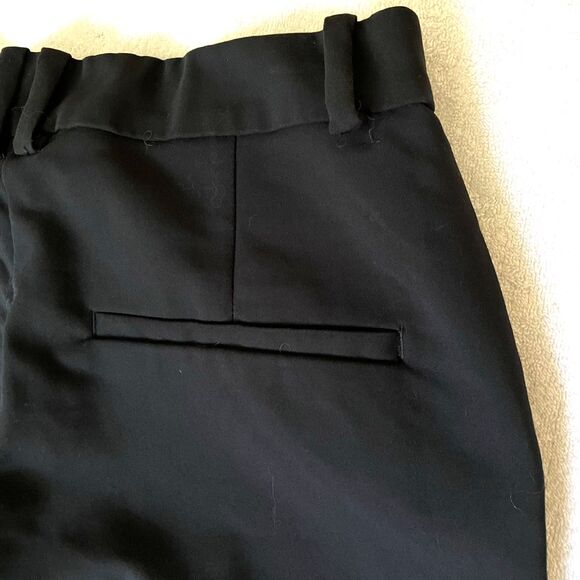 H&M Pants Stretch Flat Straight Skinny Ankle Black 8 Elastic Waist 27-31" - Picture 12 of 16